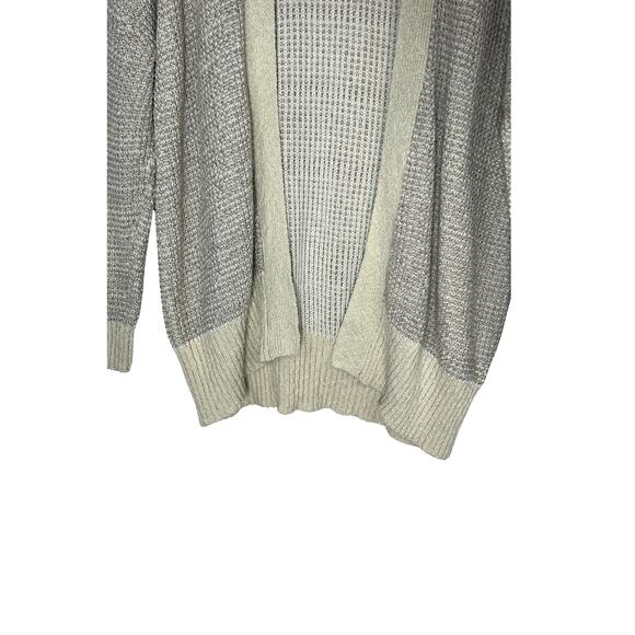 Urban Outfitters Cream Beige Oversized Long Sleeve Open Knit Cardigan Size XS - Picture 3 of 8